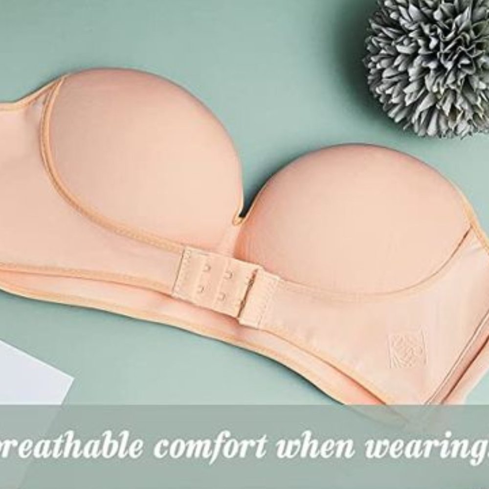 2/20* - 02 Blush Beige Strapless Padded Support Bra - size 34 A*. Never worn